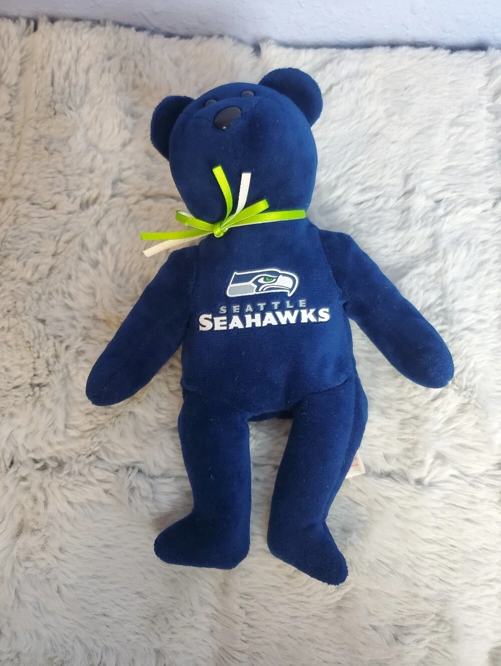 Ty Beanie Baby NFL Football Bear Plush Seattle Seahawks 8